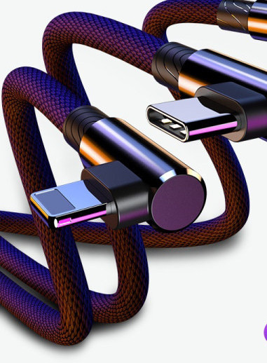 3 vienā Daudzfunkciju USB kabelis Micro USB + Type - C ātrai uzlādei