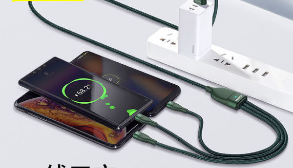 40W Универсален кабел за данни или зареждане три в едно 