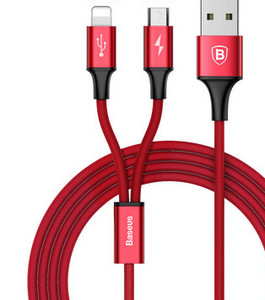 Univerzális kábel 3 az 1-ben Micro USB + Type - C + Type Lighting