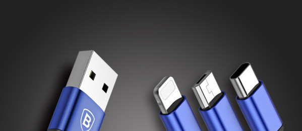 Универсален кабел 3в1 Micro USB  + Type - C + Type Lighting