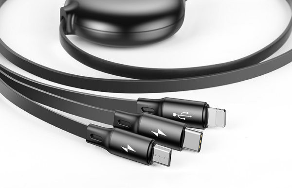 Τηλεσκοπικό καλώδιο 3 σε 1 μήκους έως 1,2 m