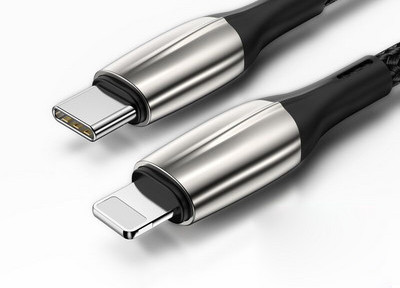 Cablu universal pentru incarcare si transmisie de date tip Type-C -Lightning