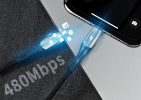 Универсален кабел за зареждане и пренос на данни тип Type-C -Lightning