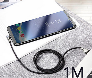 Textil gyorstöltő Micro USB kábel mobileszközhöz és adatátvitelhez