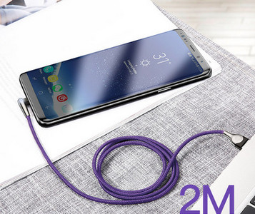 Textil gyorstöltő Micro USB kábel mobileszközhöz és adatátvitelhez