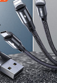 Cablu de date USB pentru transfer de date -Tip c, Lightning, Micro