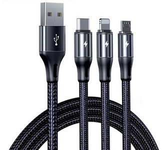 Cablu de date USB pentru transfer de date -Tip c, Lightning, Micro