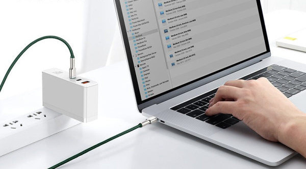 Cablu de date tip c de 100 W cu cap dublu pentru încărcare rapidă