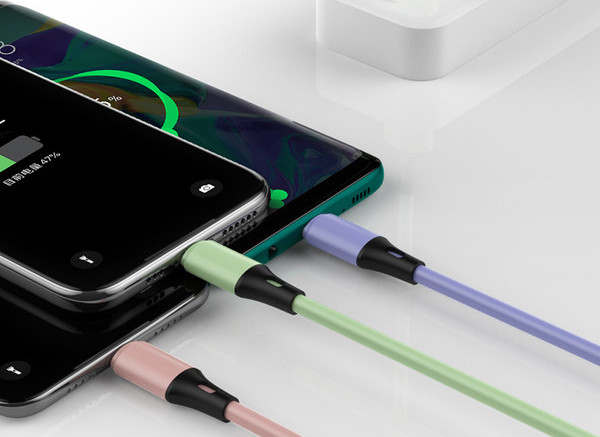 Καλώδιο γρήγορης φόρτισης και μεταφοράς δεδομένων Micro USB + Type-C + Lightning