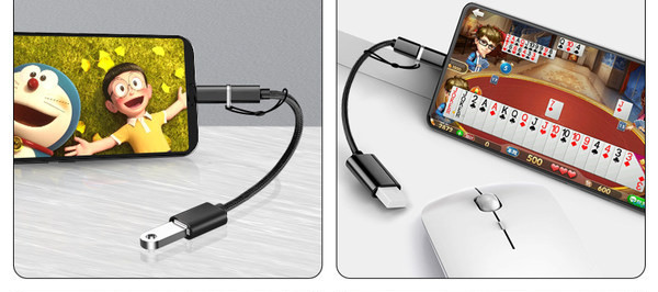 Cablu de date USB doi într-unul