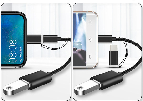 Cablu de date USB doi într-unul