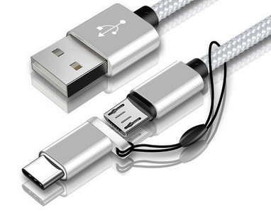 Cablu pentru incarcare rapida si transfer de date Micro USB + Type-C
