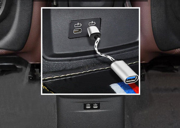 USB адаптер за автомобил Type-C 