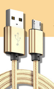 Adatkábel adatátvitelhez és telefon töltéséhez micro USB-vel