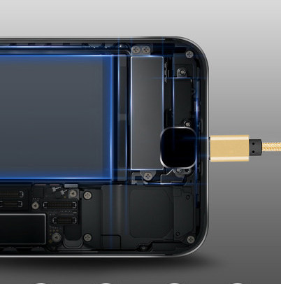 Cablu de date USB pentru telefon micro USB