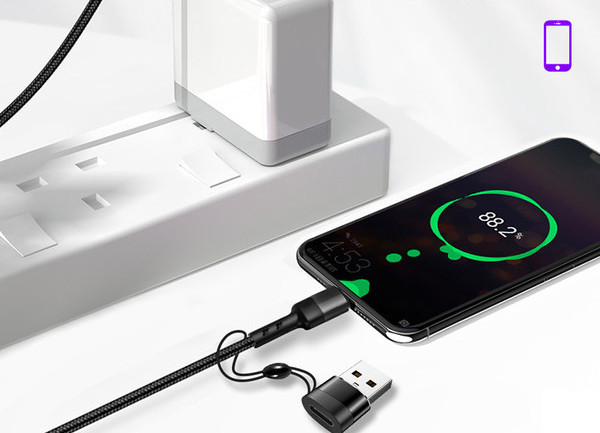 Καλώδιο USB για φόρτιση και μεταφορά δεδομένων με υποδοχή Type-C