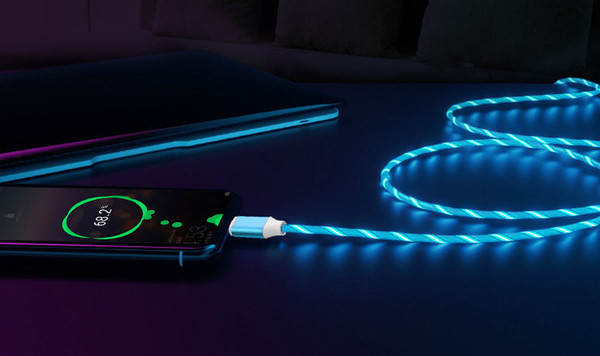 Osvijetljeni kabel za brzo punjenje mobilnog uređaja s Type-C konektorom