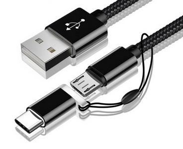 Többfunkciós USB töltőkábel - Type-c, Micro