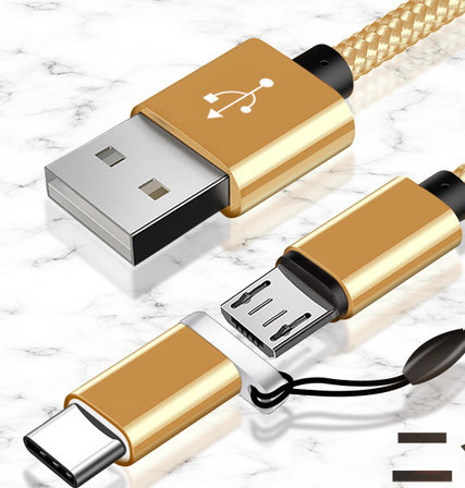 Многофункционален USB кабел за зареждане -Type-c,Micro