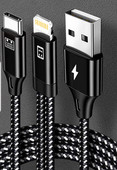 Cablu de încărcare combinat 2in1 -Tip c, Lightning, Micro