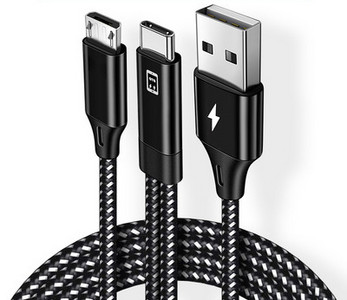 Cablu de încărcare combinat 2in1 -Tip c, Lightning, Micro