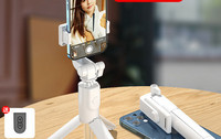 Multifunktsionaalne Bluetooth selfie stick teleskoopkäepidemega