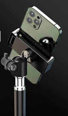 Selfie stick cu suport care se rotește la 360 de grade