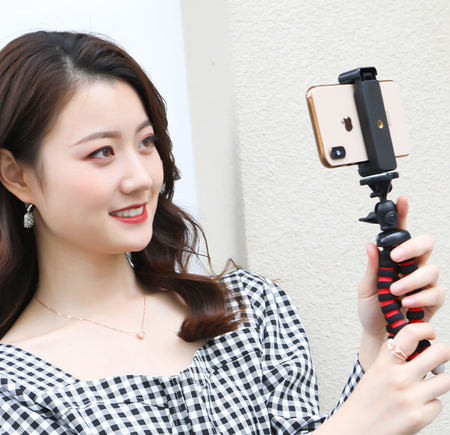 Selfie stick Bluetooth fără fir cu suport