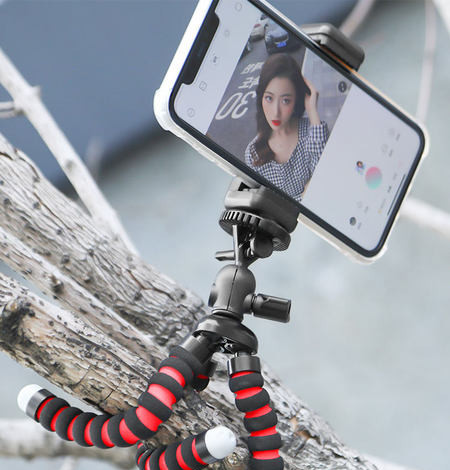 Selfie stick Bluetooth fără fir cu suport