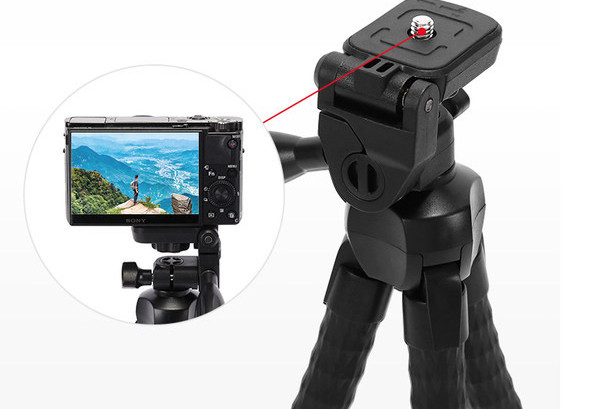 Stativ za selfie štap u crnoj boji