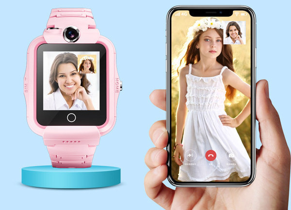 Dječji pametni sat-telefon vodootporan s kamerom i silikonskim remenom