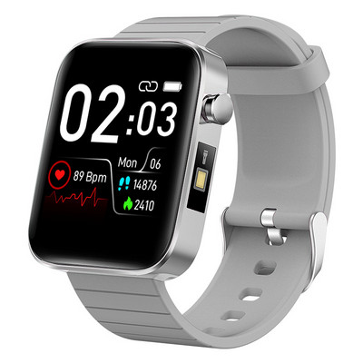 Τετράγωνο Smart ρολόι για άνδρες και γυναίκες με λουράκι σιλικόνης