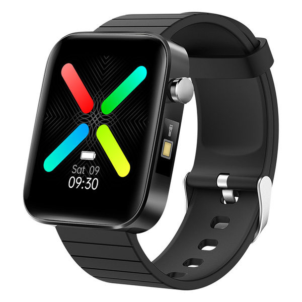 Τετράγωνο Smart ρολόι για άνδρες και γυναίκες με λουράκι σιλικόνης