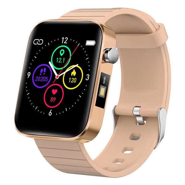 Τετράγωνο Smart ρολόι για άνδρες και γυναίκες με λουράκι σιλικόνης