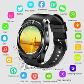 Uniszex Bluetooth okosóra kamerával és SIM-kártya nyílással