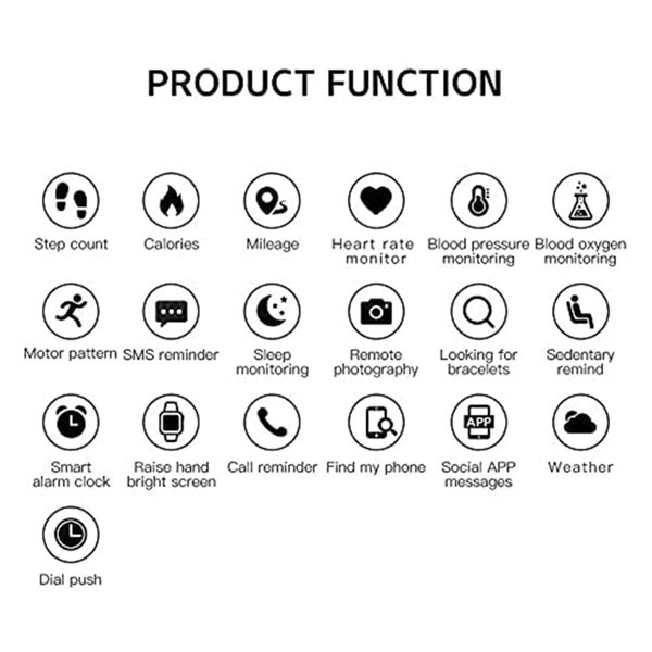 Ceas inteligent sport pentru bărbați și femei - rezistent la apă