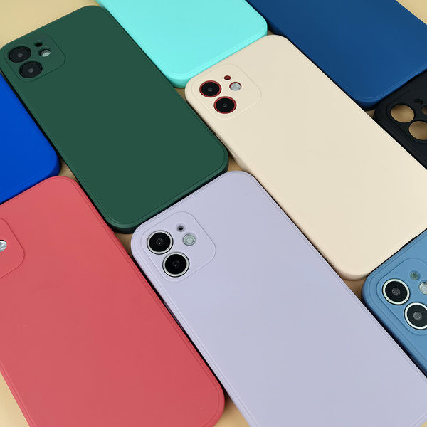 Μονόχρωμη θήκη σιλικόνης για iPhone