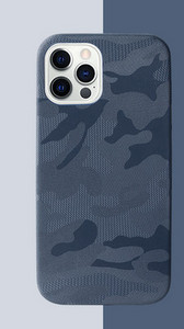Husa din silicon pentru iPhone cu model de camuflaj