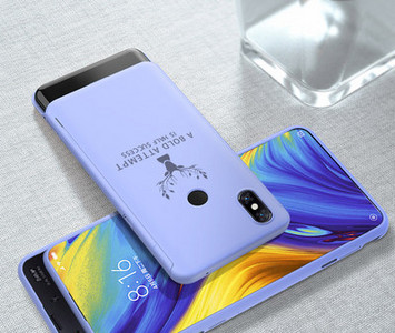 Védő szilikon tok szélvédő alkalmazással és Xiaomi MIX3 felirattal