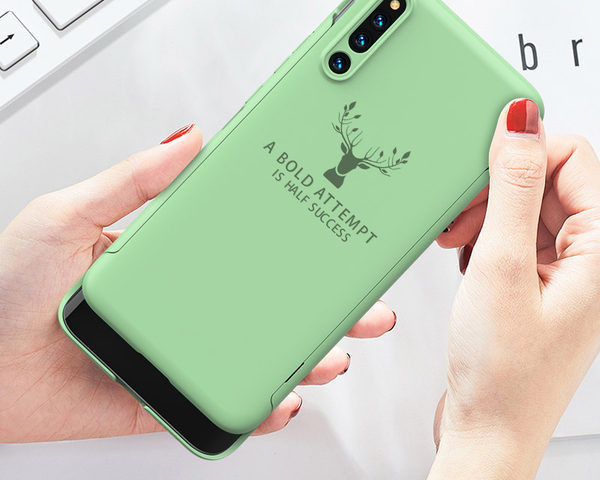 Aizsargājošs silikona maciņš ar vējstikla aplikāciju un uzrakstu priekš Xiaomi MIX3