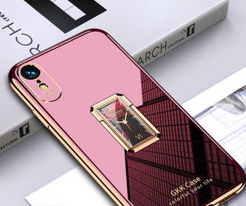 Калъф за IPhoneXR в зелен и розов цвят