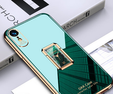 Калъф за IPhoneXR в зелен и розов цвят