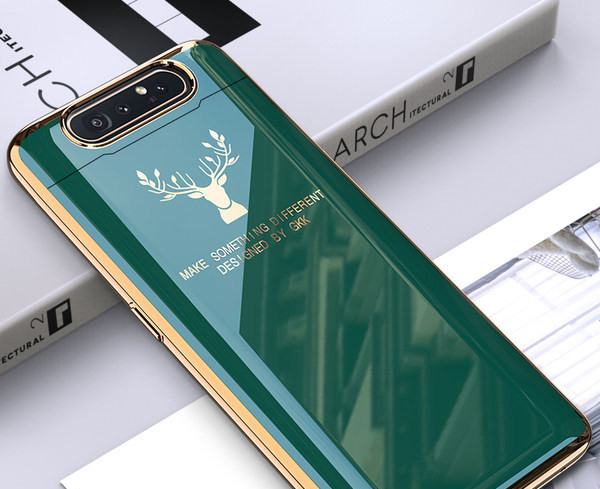 Moderns maciņš priekš Samsung A80 ar aplikāciju un uzrakstu