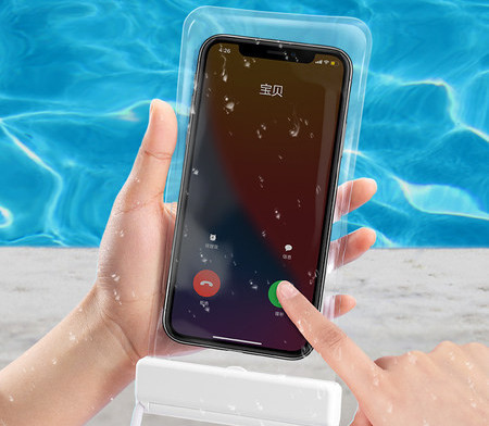 Ūdensizturīga soma - maciņš mobilajam telefonam ar skārienekrānu