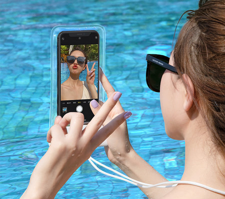 Ūdensizturīga soma - maciņš mobilajam telefonam ar skārienekrānu