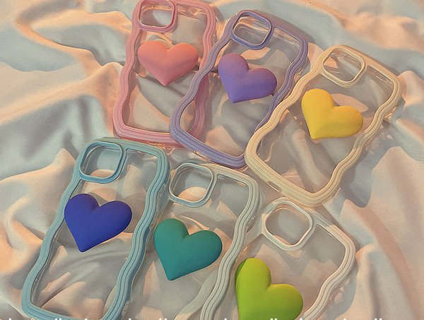 Θήκη σιλικόνης με κυματιστό σχήμα και τρισδιάστατο στοιχείο