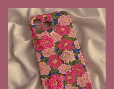 Husa din silicon pentru iPhone cu model floral