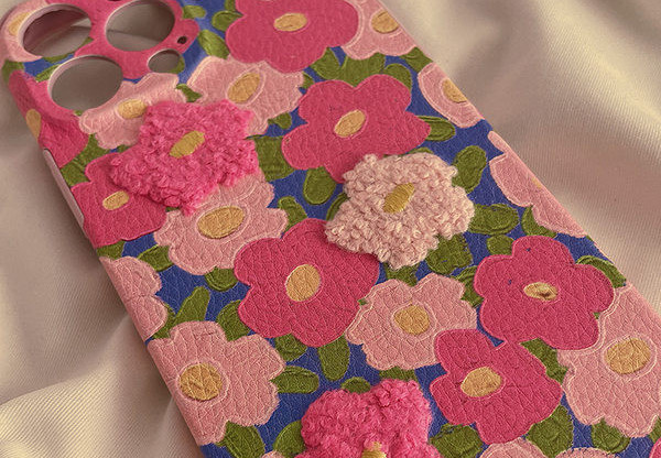 Silikonska maska za iPhone sa cvjetnim uzorkom