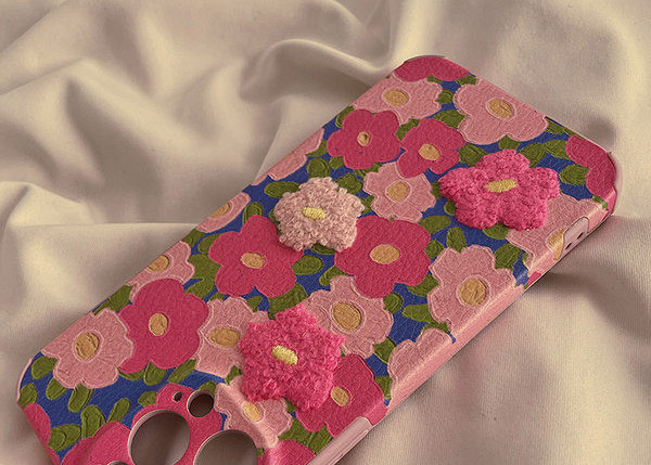 Silikonska maska za iPhone sa cvjetnim uzorkom