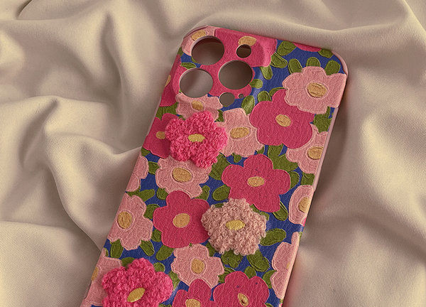 Silikonska maska za iPhone sa cvjetnim uzorkom